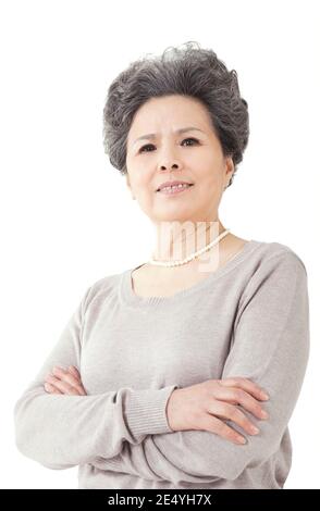 Die alte Frau Porträt hochwertige Foto Stockfoto