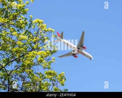 Scheremetjewo, Russland - Mai 09. 2018. VP-BRE KÖNIGLICHER FLUG BOEING 767-300 Stockfoto