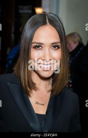 Myleene Klass besucht die erste Pressenacht im Ambassadors Theatre, London. Stockfoto