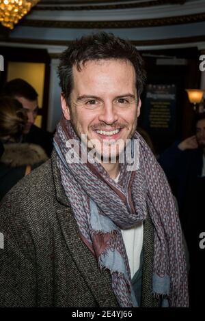 Andrew Scott besucht den ersten Presseabend im Ambassadors Theatre, London. Stockfoto