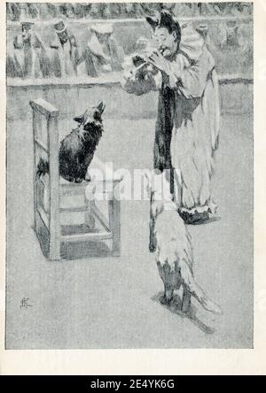 Die Geschichten von A.P. Tschechow in Illustrationen sowjetischer Künstler. Alte Vintage Postkarte der UdSSR, 1954. Stockfoto