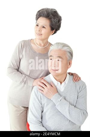Oriental glücklich altes Paar qualitativ hochwertige Foto Stockfoto