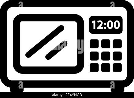 Symbol für Mikrowellen-Umrisse. Verschiedene elektrische Symbole. Anderes Symbol in dünnen Linien. Vektor-isolierte Illustration. Stock Vektor