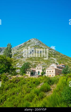 El Brezo Sanctuary. Villafria de la Peña, Provinz Palencia, Castilla Leon, Spanien. Stockfoto