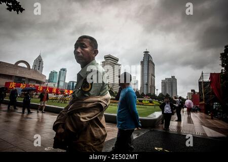 Shanghai während des 70. Chinesischen Nationaltages, 2019. oktober Stockfoto