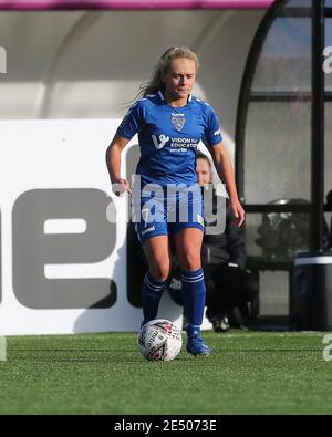 DURHAM, ENGLAND. 24. JANUAR Beth Hepple von Durham Women während des FA Women's Championship Matches zwischen Durham Women und London Bees im Maiden Castle, Durham City am Sonntag, 24. Januar 2021. (Kredit: Mark Fletcher, Mi News) Kredit: MI Nachrichten & Sport /Alamy Live Nachrichten Stockfoto