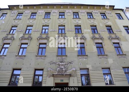 Architektur von Ciril Metod Koch in Ljubljana Stockfoto