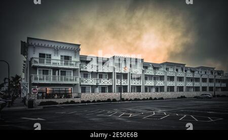 Pismo Beach, Kalifornien. Inn at the Pier Motel Stockfoto