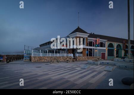 Pismo Beach Hotel und Boardwalk Stockfoto