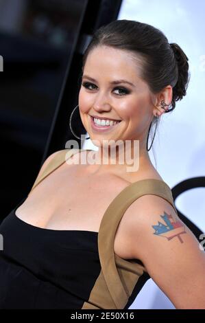 Jane Carrey nimmt an der Premiere von "Forgetting Sarah Marshall" Teil, die am 10. April 2008 im chinesischen Theater in Hollywood, CA, USA, stattfand. Foto von Lionel Hahn/ABACAPRESS.COM Stockfoto