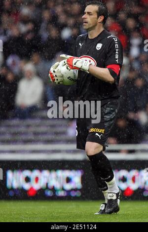 Bordeaux Torwart Ulrich Rame während der Französisch First League Soccer Spiel, Toulouse FC gegen Girondins de Bordeaux im Municipal Stadium in Toulouse, Frankreich am 20. April 2008. Bordeaux gewann 1:0. Foto von Alex/Cameleon/ABACAPRESS.COM Stockfoto