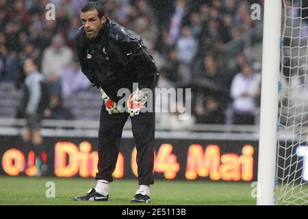 Bordeaux Torwart Ulrich Rame während der Französisch First League Soccer Spiel, Toulouse FC gegen Girondins de Bordeaux im Municipal Stadium in Toulouse, Frankreich am 20. April 2008. Bordeaux gewann 1:0. Foto von Alex/Cameleon/ABACAPRESS.COM Stockfoto