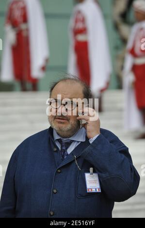 Serge Moati während des Besuchs der "medina" von Tunis und der Zitouna Moschee am 29. April 2008, am zweiten Tag ihres dreitägigen Staatsbesuchs in Tunesien. Foto von Ammar Abd Rabbo/ABACAPRESS.COM Stockfoto