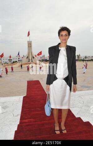 Farida Khelfa besucht am 29. April 2008 die "medina" von Tunis und die Zitouna-Moschee, am zweiten Tag ihres dreitägigen Staatsbesuchs in Tunesien. Foto von Ammar Abd Rabbo/ABACAPRESS.COM Stockfoto