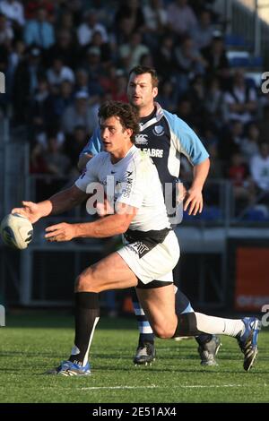 Toulouse Yannick Jauzion während der Französisch Top 14 Rugby Spiel, Stade Toulousain gegen Castres Olympique im Pierre Antoine Stadion in Castres, Frankreich am 7. Mai 2008. Toulouse gewann 16:6. Foto von Alex/Cameleon/ABACAPRESS.COM Stockfoto