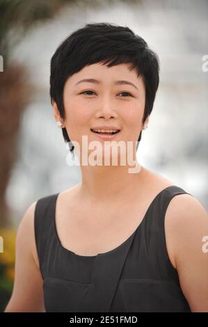 Darsteller Zhao Tao posiert bei einer Fotoschau für den Film '24 City' ('Er Shi Si Cheng Ji') während der 61. Filmfestspiele von Cannes am 17. Mai 2008 in Cannes, Frankreich. Foto von Hahn-Nebinger-Orban/ABACAPRESS.COM Stockfoto