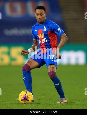 Aktenfoto vom 28-12-2020 von Nathaniel Clyne vom Kristallpalast. Ausgabedatum: Montag, 25. Januar 2021. Stockfoto