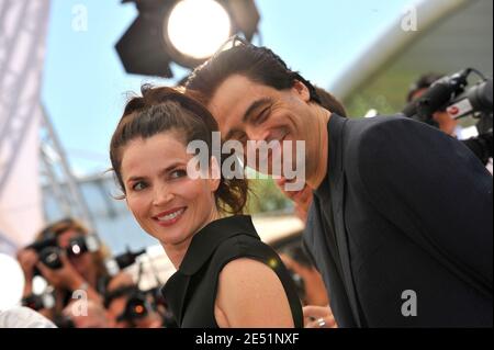 Julia Ormond und Benicio del Toro besuchen die 'Che' Fotocall im Palais des Festivals während der 61. Internationalen Filmfestspiele von Cannes in Cannes, Frankreich am 22. Mai 2008. Foto von Hahn-Nebinger-Orban/ABACAPRESS.COM Stockfoto