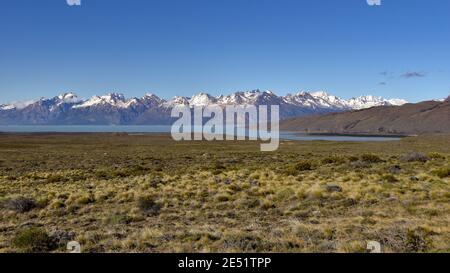 Lago Viedma und Los Glaciares Nationalpark, mit Cerro Norte und Cerro Moyano, patagonien, Argentinien Stockfoto