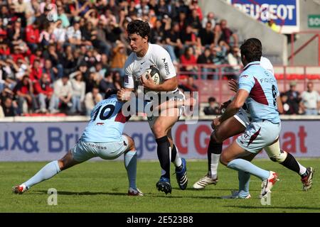 Toulouse Yannick Jauzion während der Französisch Top 14 Rugby Spiel, Toulouse gegen Bourgoin im Ernest Wallon Stadion in Toulouse, Frankreich am 7. Juni 2008. Toulouse gewann 57-17. Foto von Alex/Cameleon/ABACAPRESS.COM Stockfoto