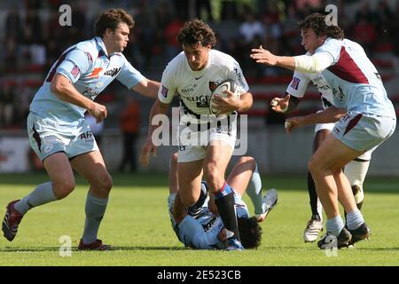 Toulouse Yannick Jauzion während der Französisch Top 14 Rugby Spiel, Toulouse gegen Bourgoin im Ernest Wallon Stadion in Toulouse, Frankreich am 7. Juni 2008. Toulouse gewann 57-17. Foto von Alex/Cameleon/ABACAPRESS.COM Stockfoto