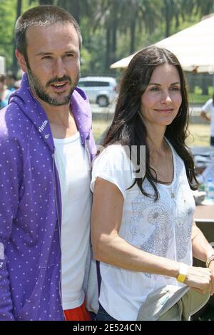 David Arquette und Courteney Cox kommen am 8. Juni 2008 zum "A Time for Heroes" Celebrity Carnival, um der Elizabeth Glaser Pediatric AIDS Foundation im Wadsworth Theatre in Los Angeles, CA, USA, zu nutzen. Foto von Baxter/ABACAPRESS.COM Stockfoto