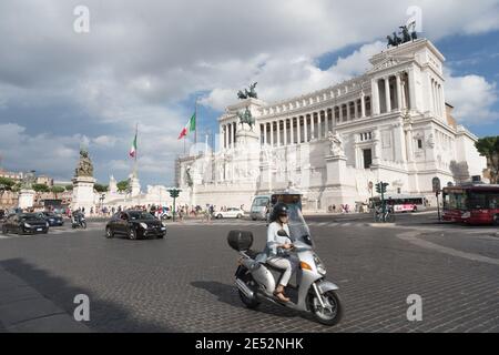 Italien Rom Altare della Patria auch als Monumento Nazionale a Vittorio Emanuele II bekannt Stockfoto