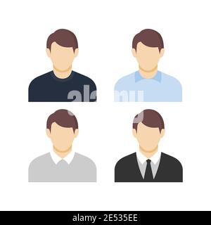Satz von Mann, Geschäftsmann, Satz von Mann, Geschäftsmann, Charakter, Unternehmen, männlich, Mann, Büro, Menschen, Person, Website-Symbol, Charakter Avatar-Symbol Stock Vektor