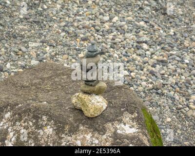 Mukilteo Lighthouse Park umfasst den Leuchtturm am westlichen Ende der Stadt Mukilteo, Washington Stockfoto