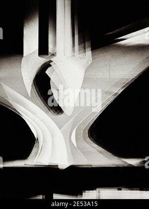 Trans World Airlines Terminal, John F. Kennedy (ursprünglich Idlewild) Airport, New York, New York, 1956-62. Spaltenstudie Stockfoto