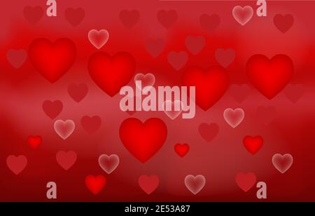Symbol Herz für Liebe Design Grafik Symbol Herz Konzept Valentinstag Tag Stock Vektor