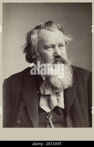 Johannes Brahms (1833 - 1897) war ein deutscher Komponist und Pianist, einer der zentralen Vertreter der Romantik. Stockfoto