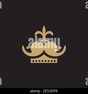 Luxus Krone Symbol Logo Design Inspiration Vektor Vorlage Stock Vektor