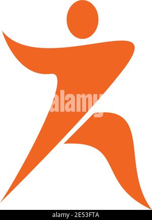 Human Charakter Symbol Logo Design Inspiration Vektor Vorlage Stock Vektor