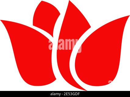 Rose Symbol Logo Design Inspiration Vektor Vorlage Stock Vektor