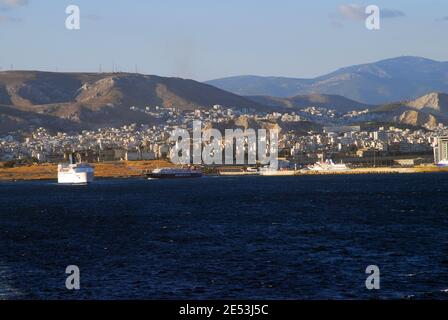 Der Hafen von Piräus und der Hafen von Rhodos 9 2006 Stockfoto