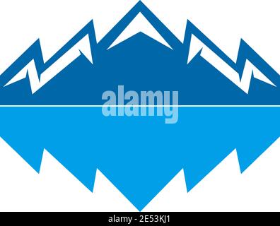 Iceberg Logo Symbol Design Illustration Vektor Vorlage Stock Vektor