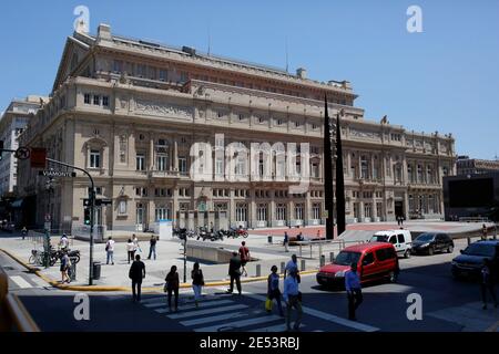 Columbus Theater, Avenida Viamonte, Buenos Aires, Argentinien 26 Jan 2016 Stockfoto