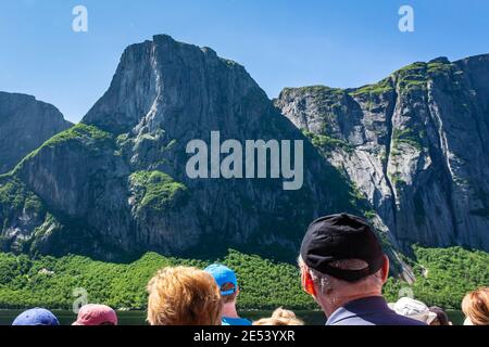 Western Brook Pond Bootstour Stockfoto