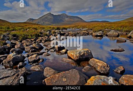 Garbh Choire Mor in der Nähe von Loch Fannich in den westlichen Highlands Von Schottland Stockfoto