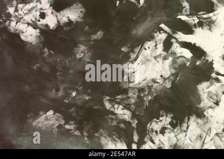 Hübsche Vintage hellblau zufällig bemalte Leinwand, Stoff mit Farbflecken und Blots Textur für Design-Zwecke. Stockfoto