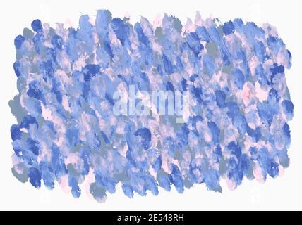 Blauer und rosa Hintergrund. Pinselstrich-Textur. Stockfoto