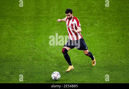 Mikel Balenciaga von Athletic Club während der spanischen Meisterschaft La Liga Fußballspiel zwischen Athletic Club und Getafe CF am 25. Januar 2021 in San Mames Stadion in Bilbao, Spanien - Foto Inigo Larreina / Spanien DPPI / DPPI / LiveMedia Stockfoto
