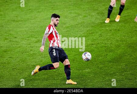 Unai Nunez von Athletic Club während der spanischen Meisterschaft La Liga Fußballspiel zwischen Athletic Club und Getafe CF am 25. Januar 2021 in San Mames Stadion in Bilbao, Spanien - Foto Inigo Larreina / Spanien DPPI / DPPI / LiveMedia Stockfoto