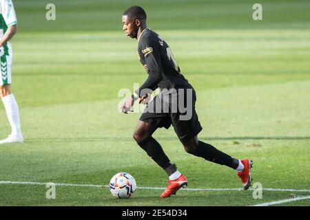 Ousmane Dembele vom FC Barcelona während der spanischen Meisterschaft La Liga Fußballspiel zwischen Elche CF und FC Barcelona am 24. Januar, / LM Stockfoto