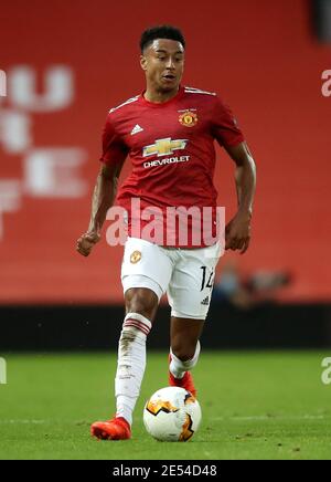Aktenfoto vom 05-08-2020 von Manchester United's Jesse Lingard. Ausgabedatum: Dienstag, 26. Januar 2021. Stockfoto