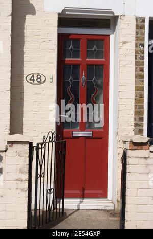 Haus Nummer 48, Greenwich, SE10, London, England Stockfoto