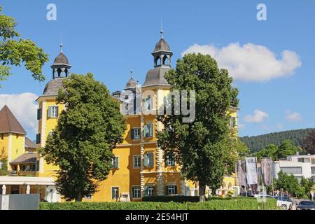 Schlosshotel Velden Am Wörthersee Stockfoto