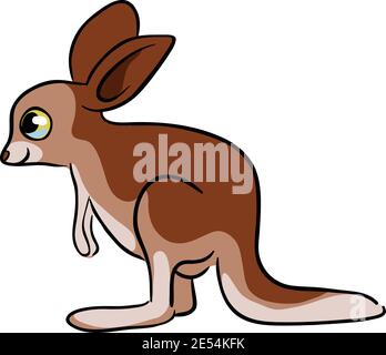 Cute Baby Känguru Stock Illustration Vektor Stock Vektor