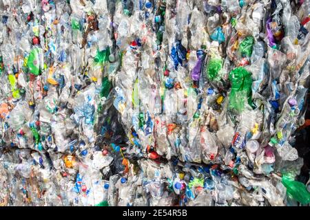 Recycling-Standort in London Stockfoto